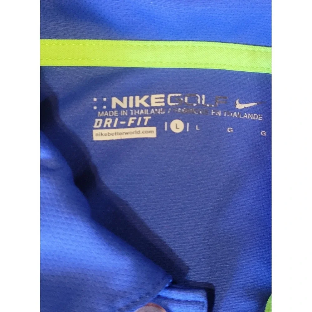 Nike Golf Performance Dri Fit Mens Large Borg Warner Cup Embroidered Polo Shirt